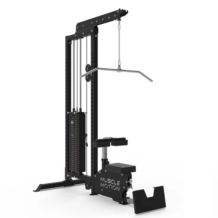 Muscle Motion LPLR1001 Commercial Lat Pulldown Low Row Machine